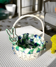 Load image into Gallery viewer, Bunny Name Tag - Hanger for Easter Basket - Customized Names