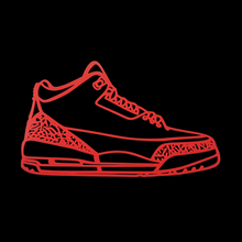 Load image into Gallery viewer, Air Jordan 3 Inspired Wall Art Piece 2D
