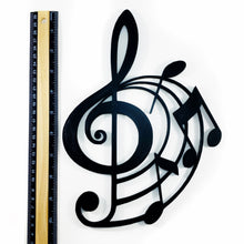 Load image into Gallery viewer, G Clef Swirl Wall Piece 2D