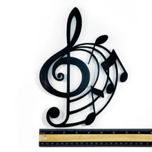Load image into Gallery viewer, G Clef Swirl Wall Piece 2D