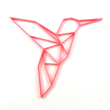 Load image into Gallery viewer, Hummingbird Geometric Wall Art 2D
