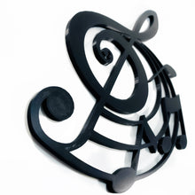 Load image into Gallery viewer, G Clef Swirl Wall Piece 2D