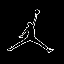 Load image into Gallery viewer, Jumpman Inspired Outline Wall Art 2D