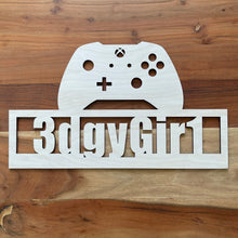 Load image into Gallery viewer, Customizable Xbox inspired Controller Name/Gamertag Sign