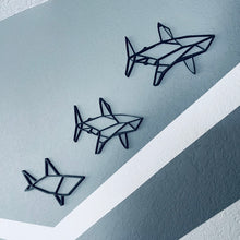 Load image into Gallery viewer, Shark #2 Geometric Wall Art 2D