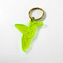 Load image into Gallery viewer, Hummingbird Geometric Acrylic Keychain