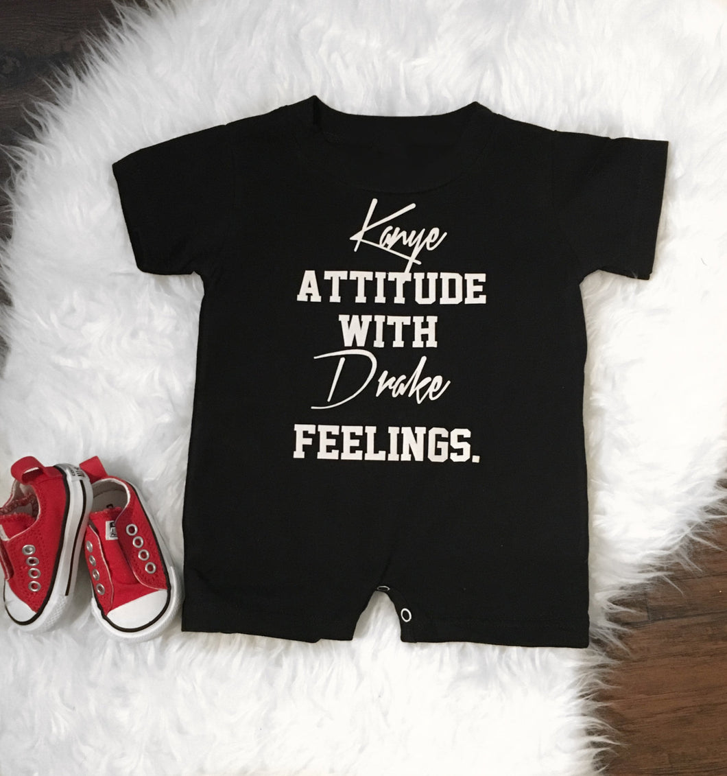Kanye Attitude with Drake Feelings Romper