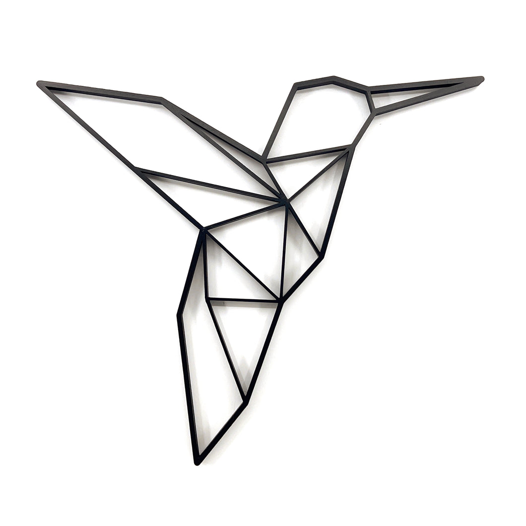 Hummingbird Geometric Wall Art 2D