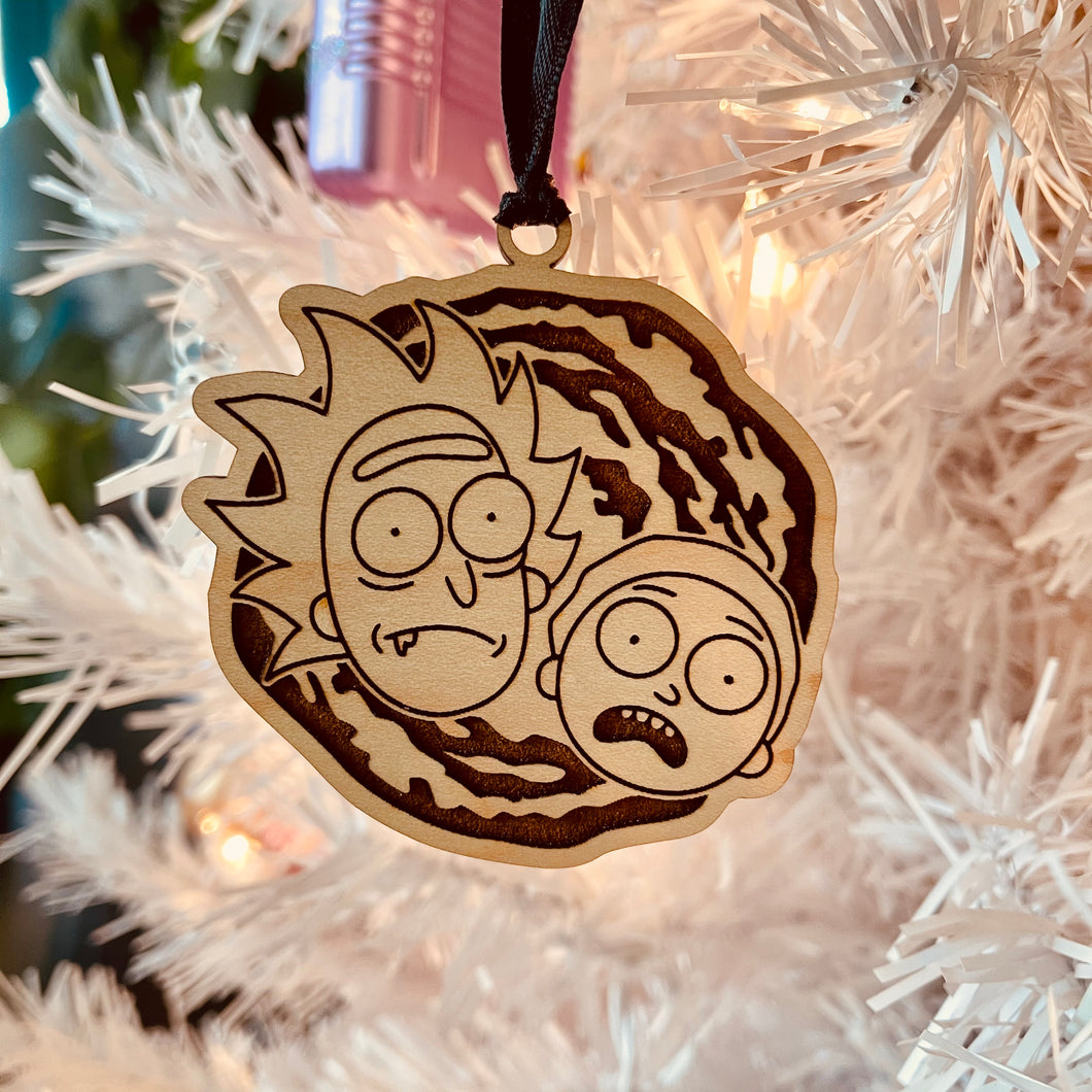 Rick and Morty Ornament Xmas Portal