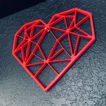 Load image into Gallery viewer, Geometric Heart 2D
