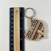 Load image into Gallery viewer, Wu-Tang Aztec Keychain Wood
