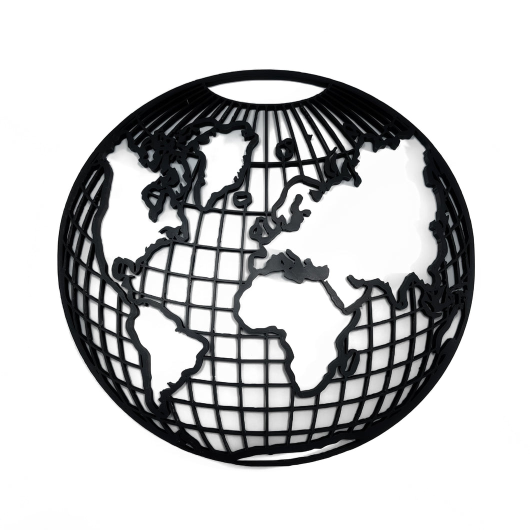 Earth Globe Wall Art 2D