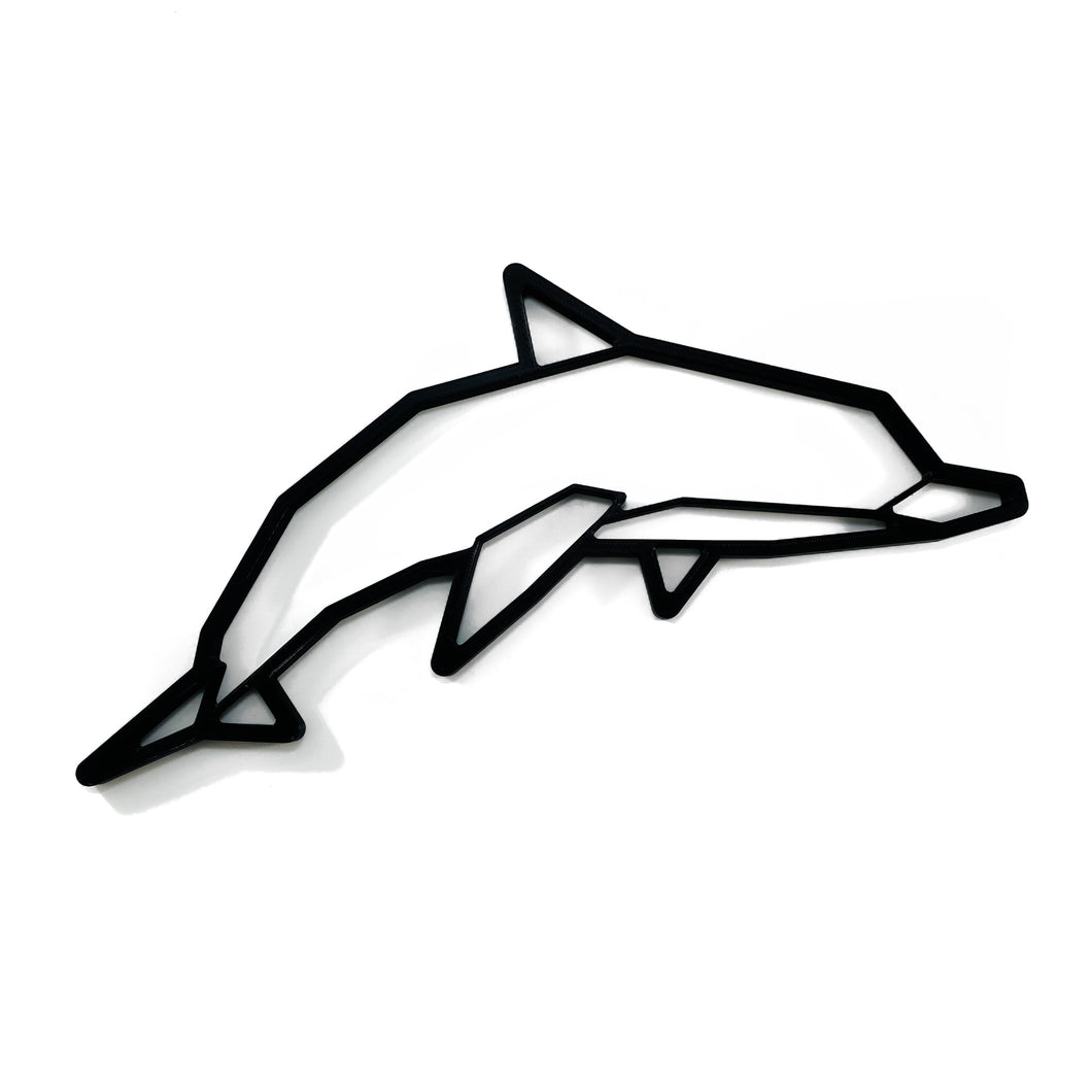 Dolphin Geometric Wall Art 2D