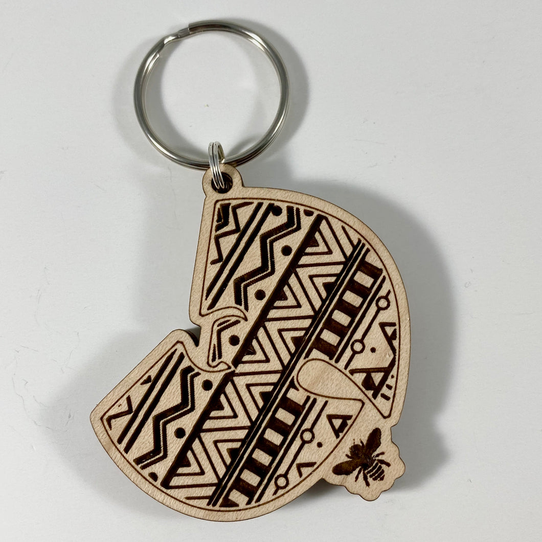 Wu-Tang Aztec Keychain Wood