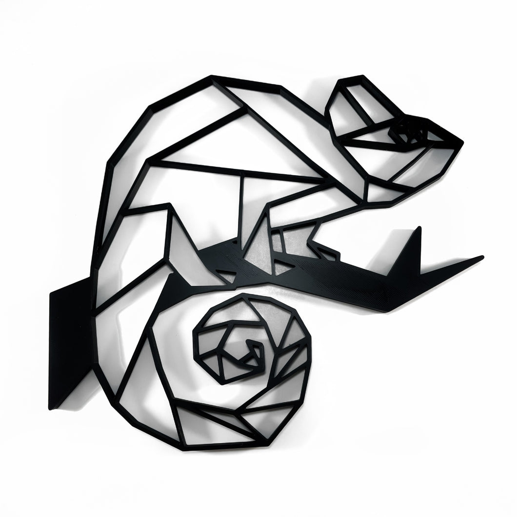 Chameleon Geometric Wall Art 2D