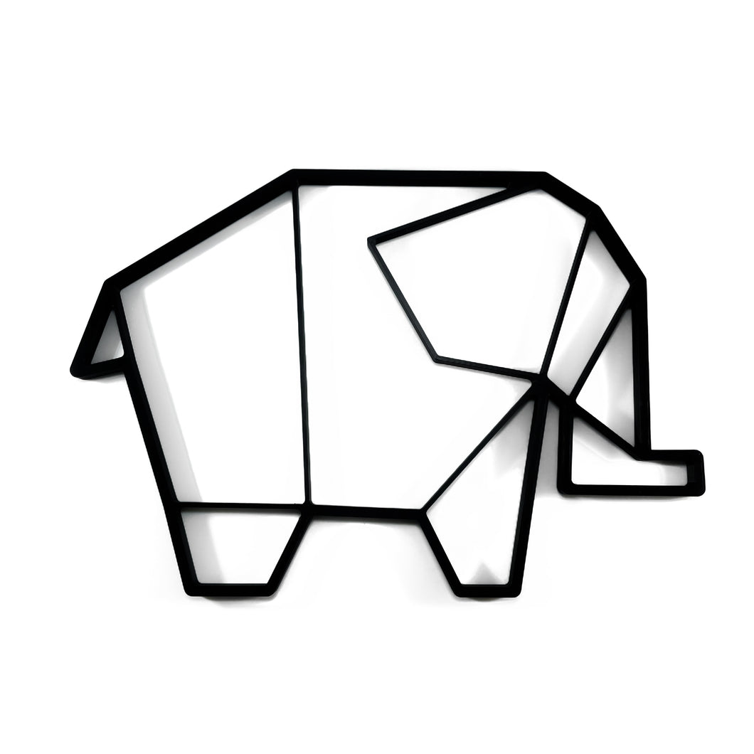 Elephant Geometric Wall Art 2D