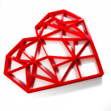 Load image into Gallery viewer, Geometric Heart 2D
