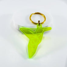 Load image into Gallery viewer, Hummingbird Geometric Acrylic Keychain
