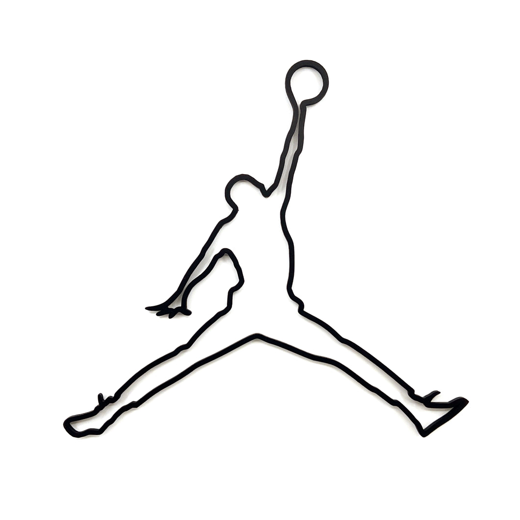 Jumpman Inspired Outline Wall Art 2D