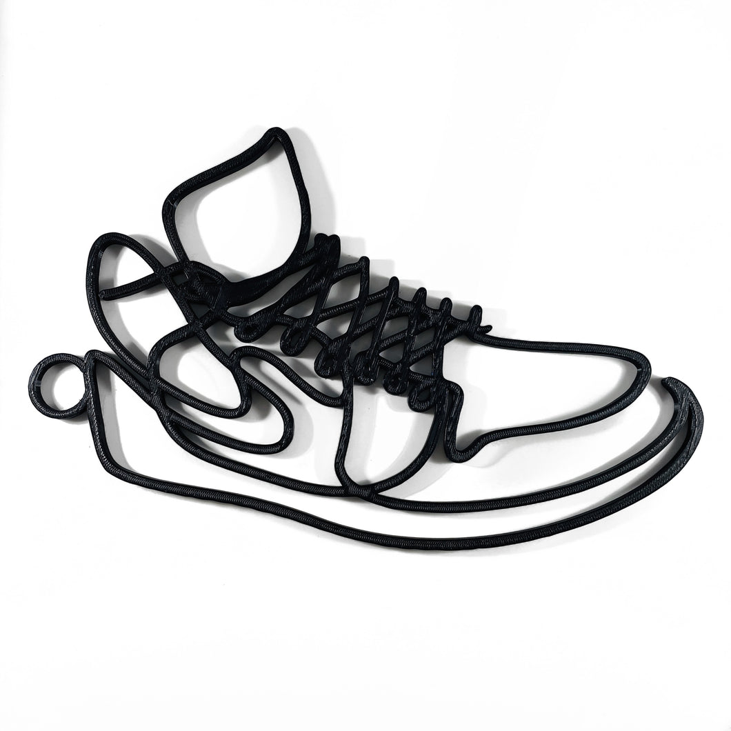 Inspired N!ke Silhouette Wall Art 3D printed Sneaker Head Gift for Him