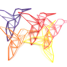 Load image into Gallery viewer, Hummingbird Geometric Wall Art 2D
