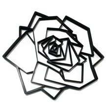 Load image into Gallery viewer, Geometric Rose Wall Art 2D
