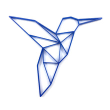 Load image into Gallery viewer, Hummingbird Geometric Wall Art 2D
