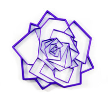 Load image into Gallery viewer, Geometric Rose Wall Art 2D

