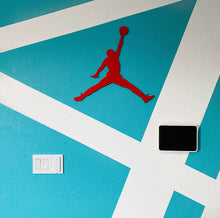 Load image into Gallery viewer, Jumpman Inspired Wall Decor Piece (18in x 19in)
