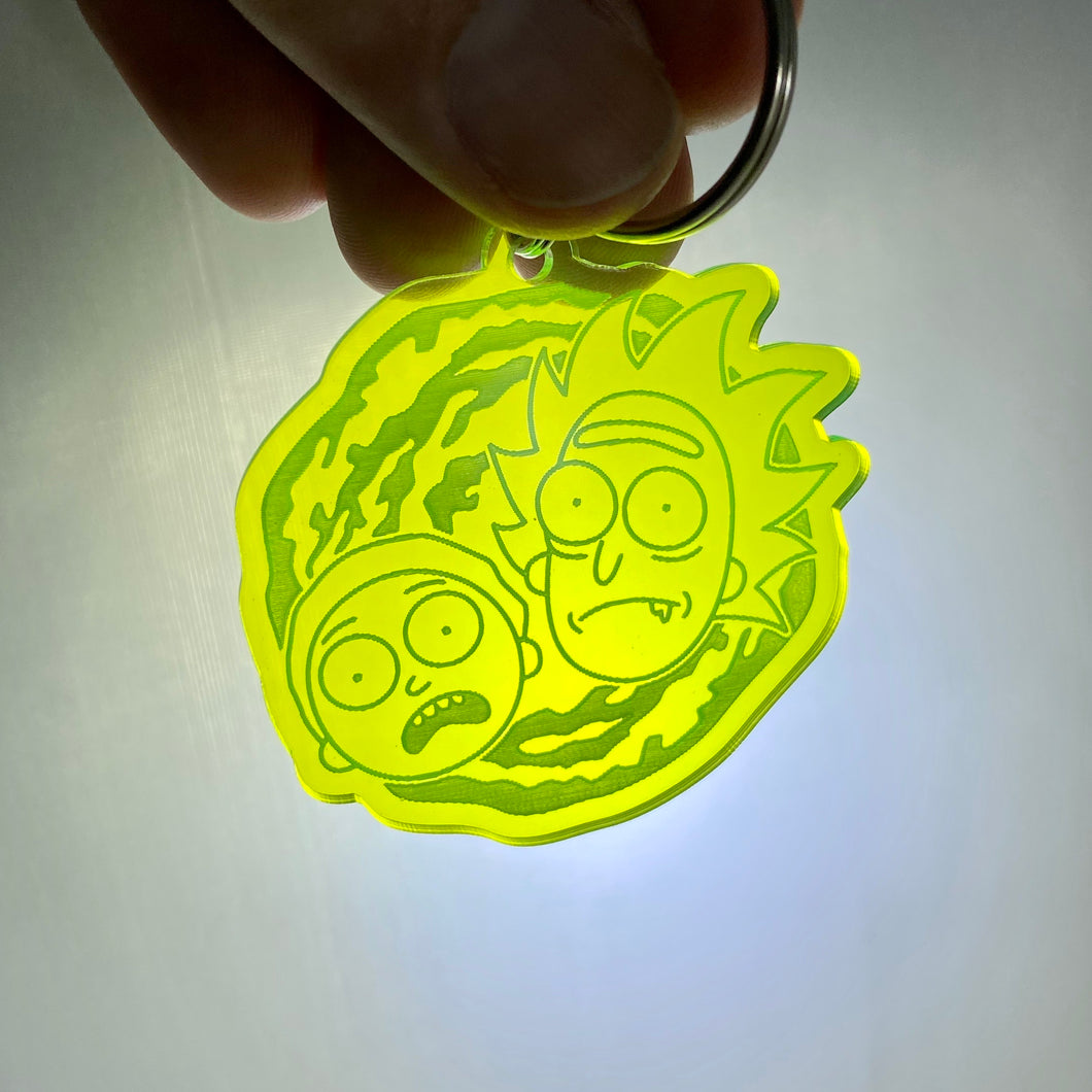 Rick & Morty Keychain