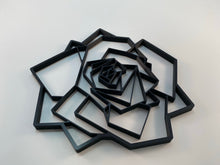 Load image into Gallery viewer, Geometric Rose Wall Art 2D
