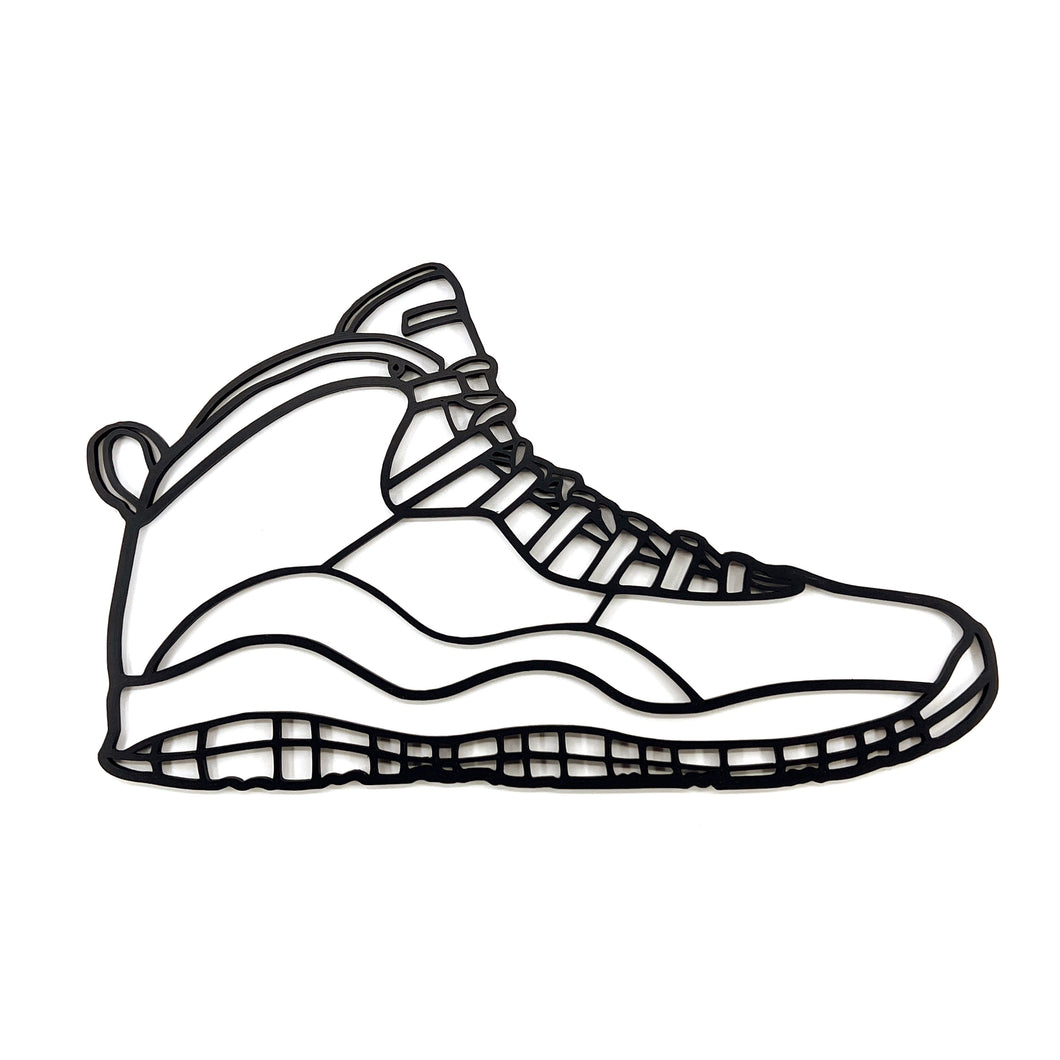 Air Jordan 10 Inspired Wall Piece 2D