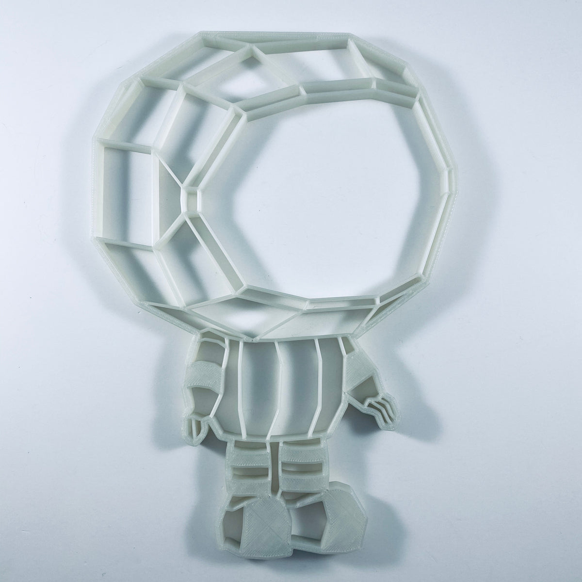 Original Low-Poly Astronaut Relief - 3D-printed art piece, hand-finished by Soul Kid Dsgn, view 3