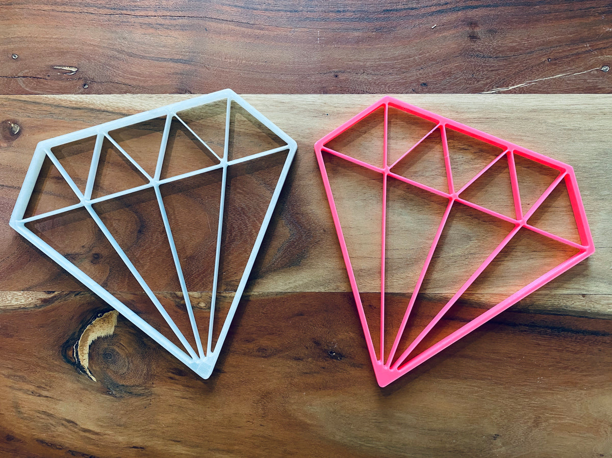 Original Geo Diamond Relief - layered 3D-printed wall art piece, hand-finished by Soul Kid Dsgn, view 3