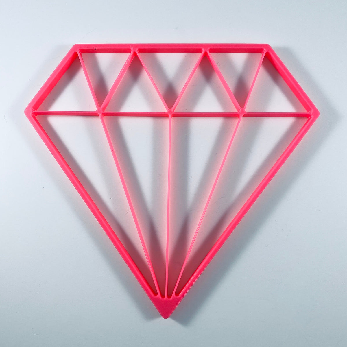 Original Geo Diamond Relief - layered 3D-printed wall art piece, hand-finished by Soul Kid Dsgn, view 5