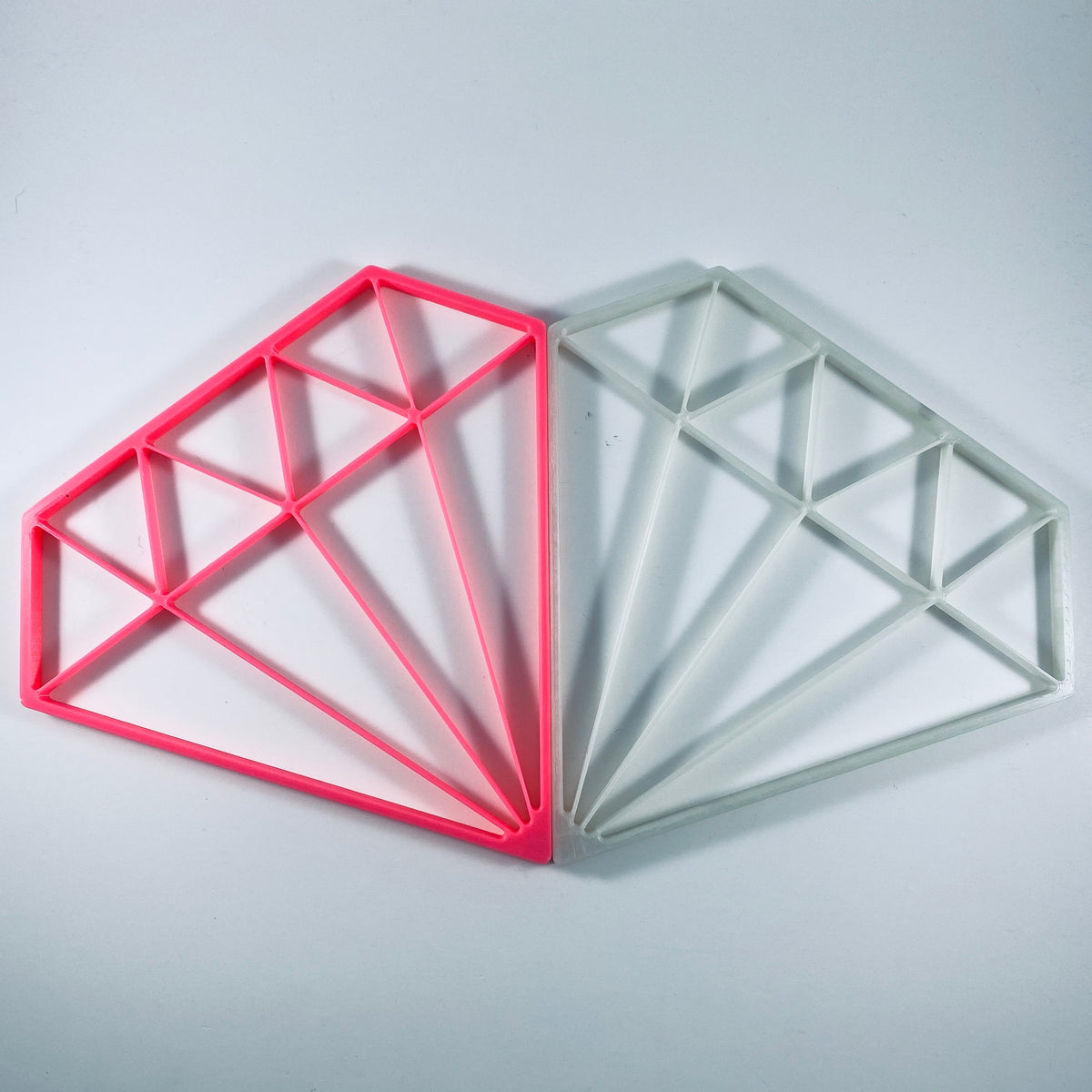 Original Geo Diamond Relief - layered 3D-printed wall art piece, hand-finished by Soul Kid Dsgn, view 6