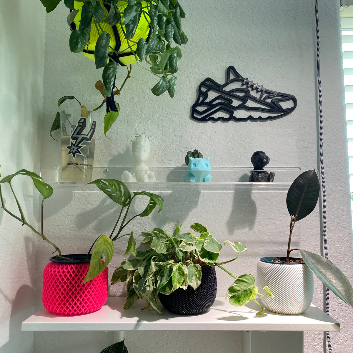 Original Cage Runner Relief - layered 3D-printed wall art piece, hand-finished by Soul Kid Dsgn, view 2