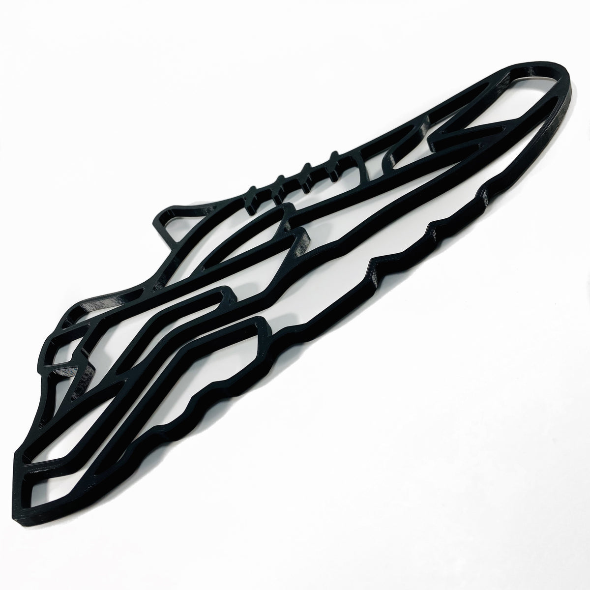 Original Cage Runner Relief - layered 3D-printed wall art piece, hand-finished by Soul Kid Dsgn, view 6