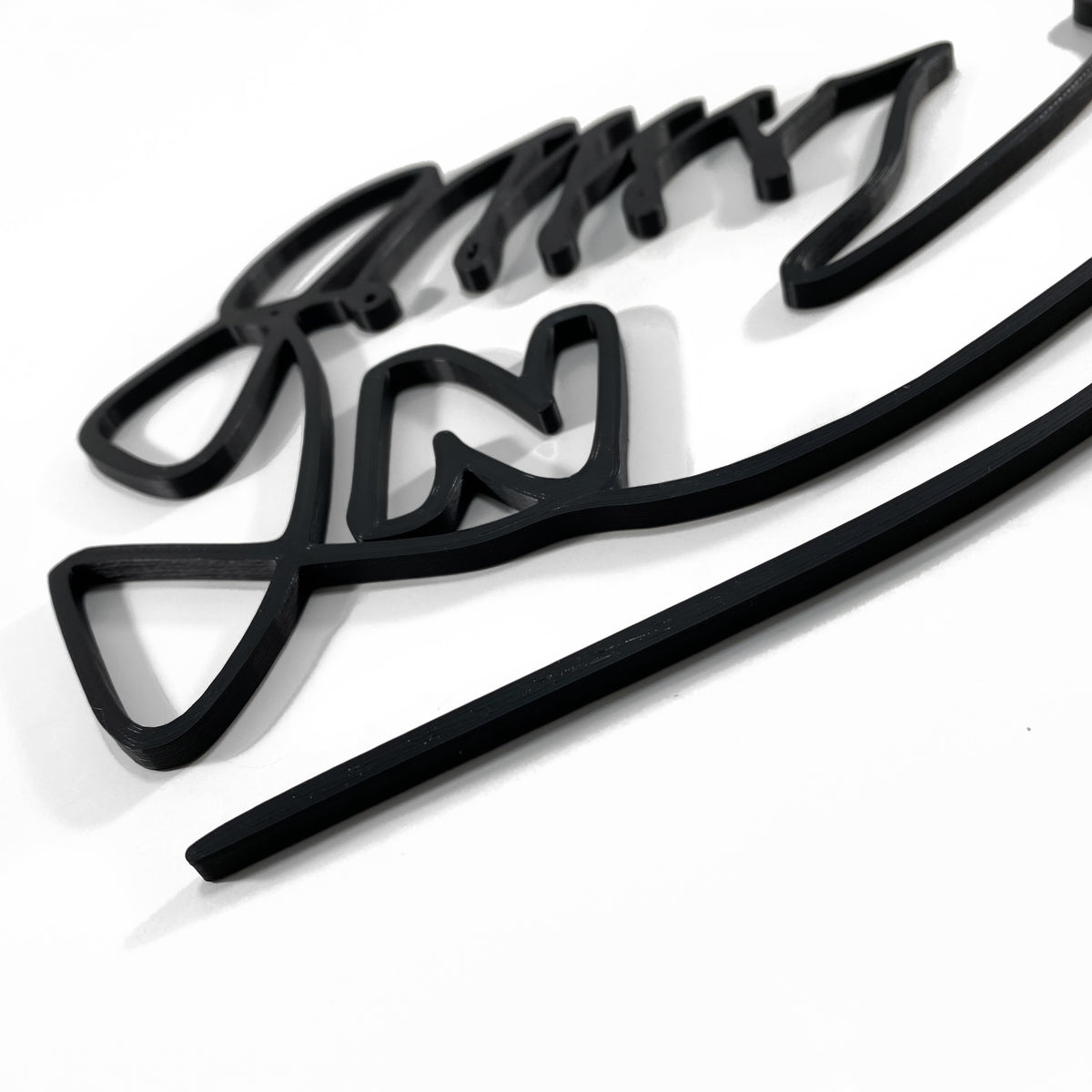 Original Heritage Trainer Relief - layered 3D-printed wall art piece, hand-finished by Soul Kid Dsgn, view 2