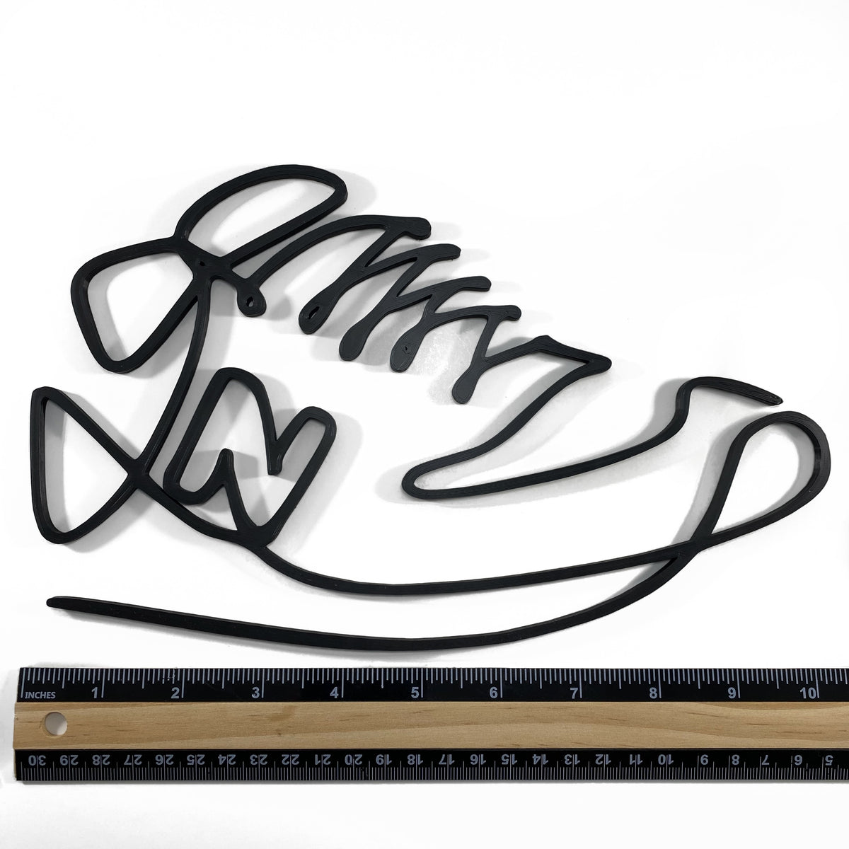 Original Heritage Trainer Relief - layered 3D-printed wall art piece, hand-finished by Soul Kid Dsgn, view 3