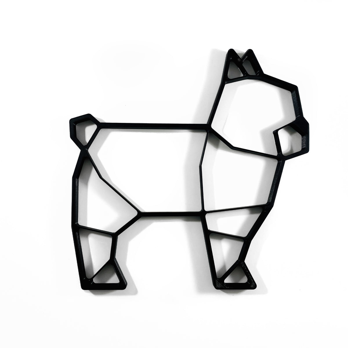 Original Geo Frenchie Relief - layered 3D-printed wall art piece, hand-finished by Soul Kid Dsgn