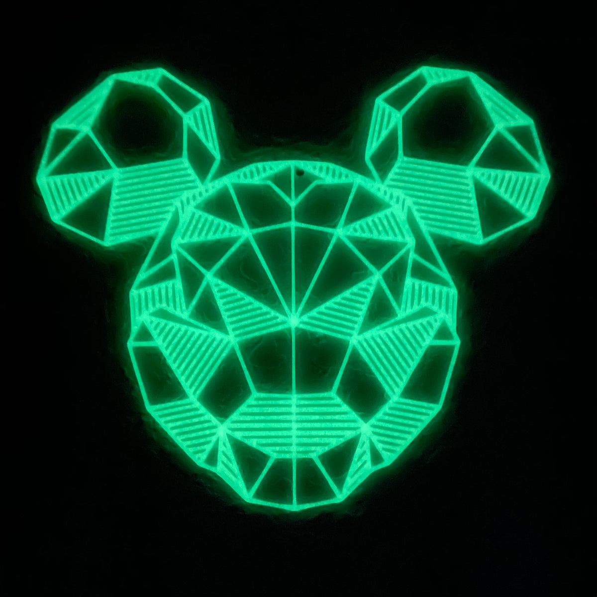 Original Geo Mouse Relief - layered 3D-printed wall art piece, hand-finished by Soul Kid Dsgn, view 5