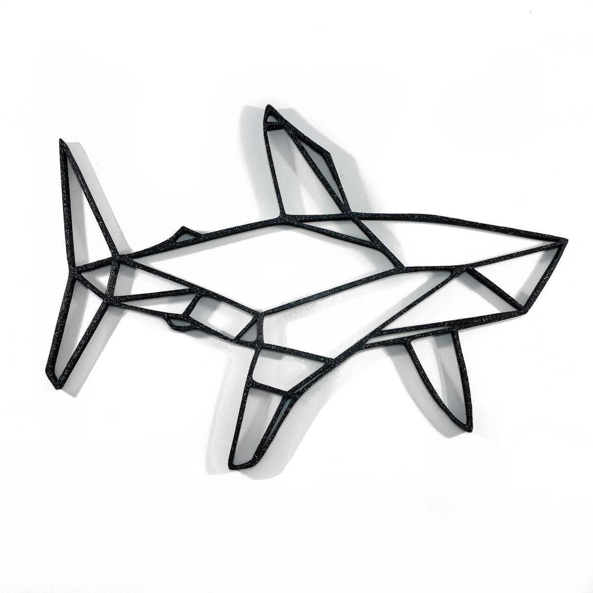 Original Geo Shark No. 2 Relief - layered 3D-printed wall art piece, hand-finished by Soul Kid Dsgn, view 5