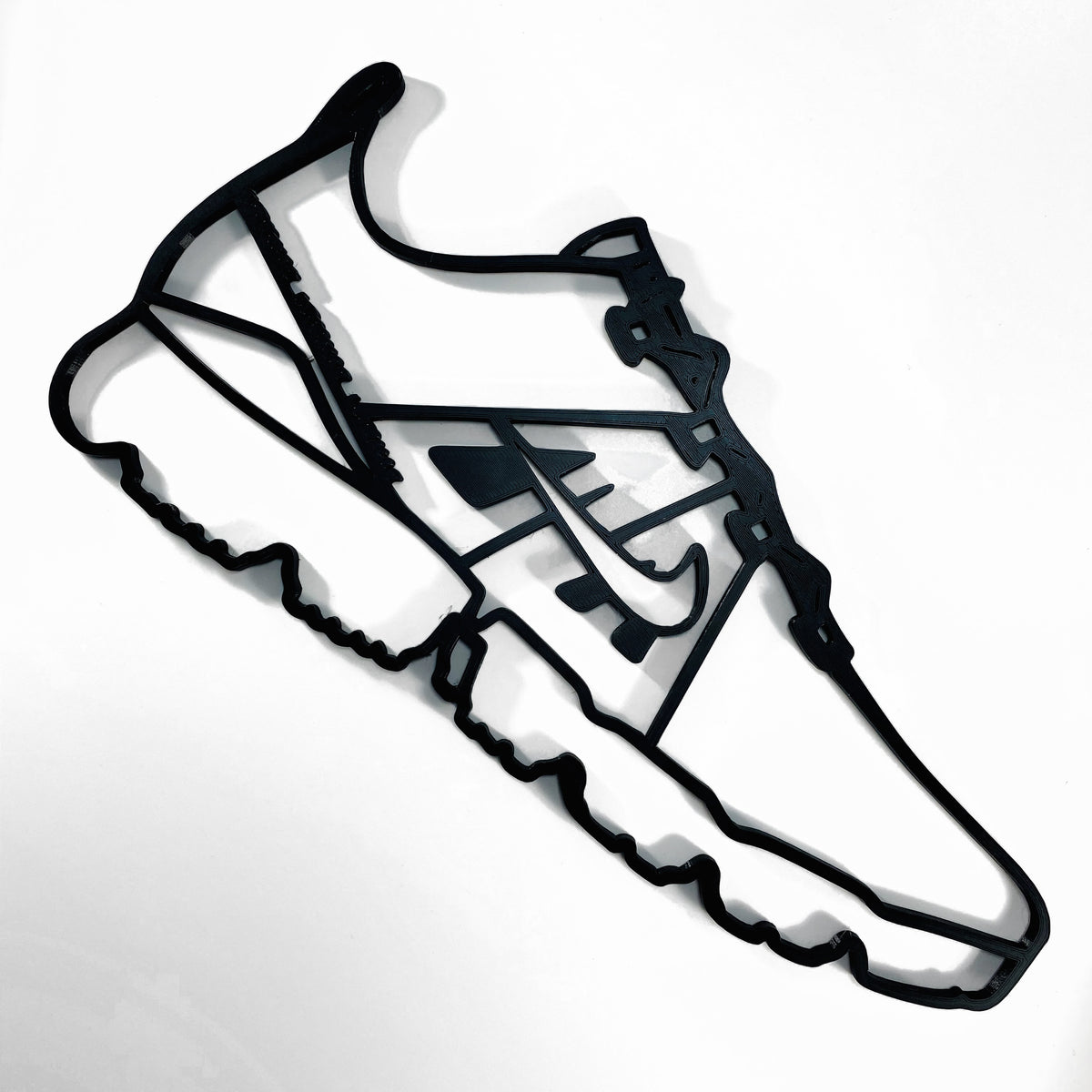 Original Vapor Mesh Runner Relief - layered 3D-printed wall art piece, hand-finished by Soul Kid Dsgn, view 2