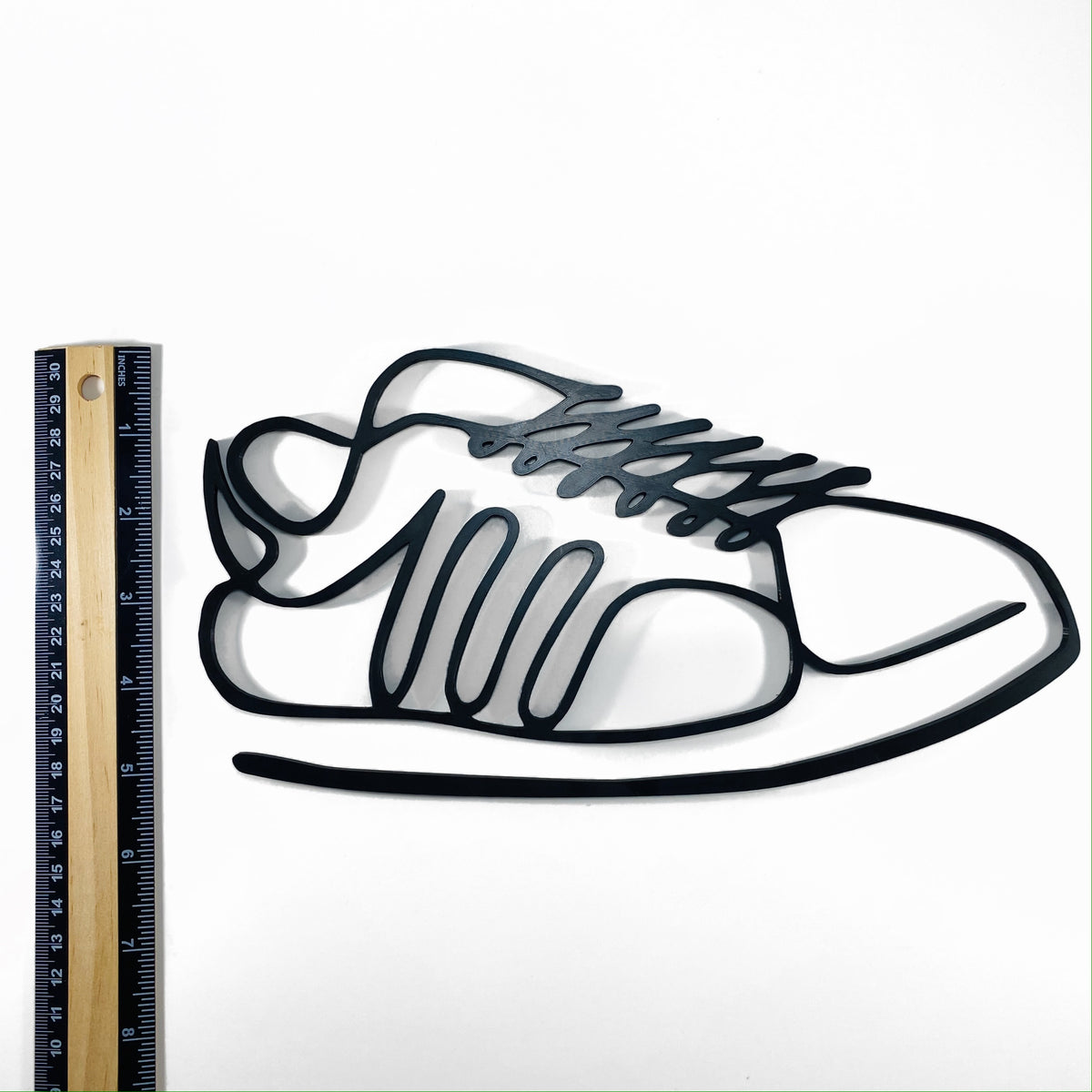 Original Shell-Toe Line Relief - layered 3D-printed wall art piece, hand-finished by Soul Kid Dsgn, view 4
