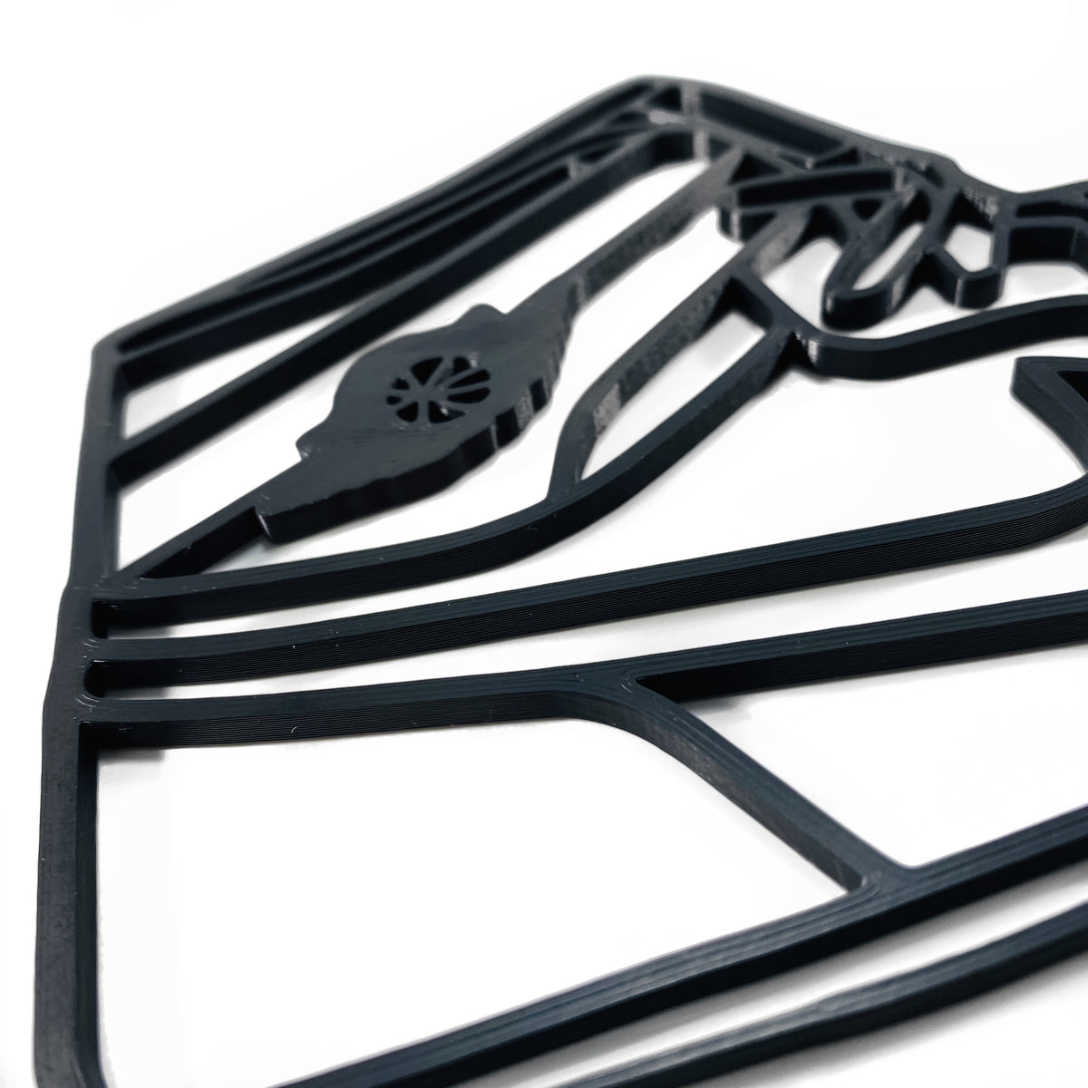 Original Court Classic Hi Relief - layered 3D-printed wall art piece, hand-finished by Soul Kid Dsgn, view 8