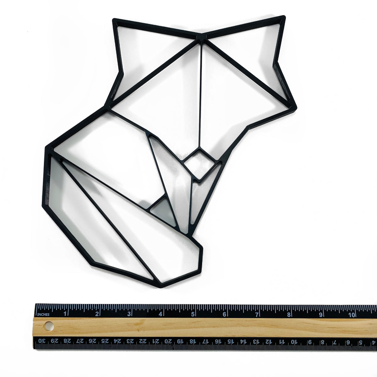 Original Cute Geo Fox Relief - layered 3D-printed wall art piece, hand-finished by Soul Kid Dsgn, view 5