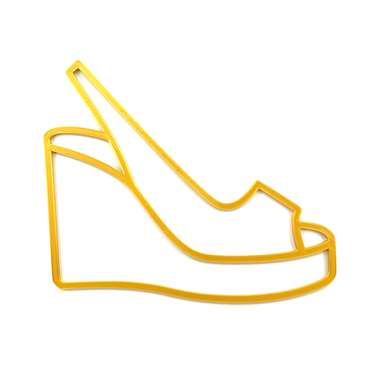 Original Wedge Sandal Relief - layered 3D-printed wall art piece, hand-finished by Soul Kid Dsgn