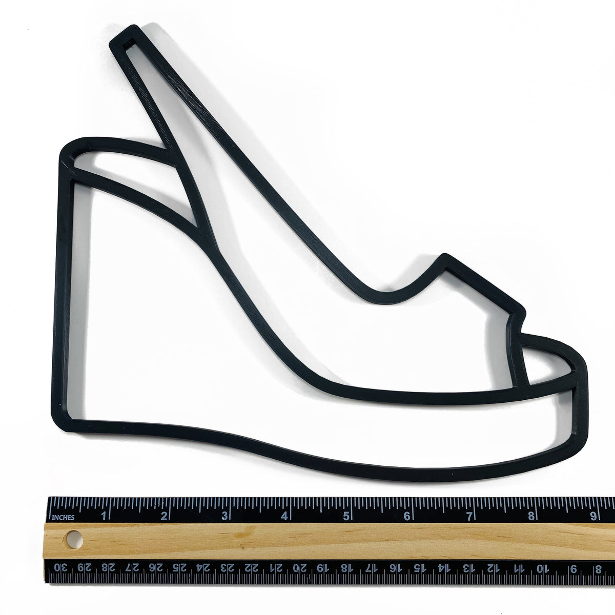 Original Wedge Sandal Relief - layered 3D-printed wall art piece, hand-finished by Soul Kid Dsgn, view 5