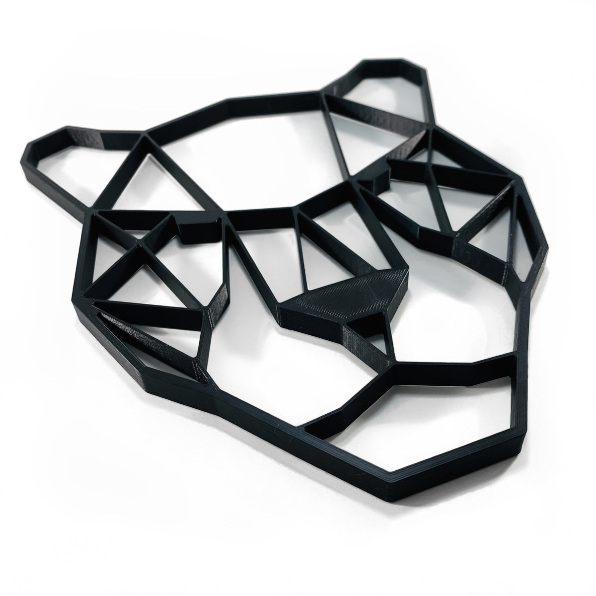 Original Geo Panther Relief - layered 3D-printed wall art piece, hand-finished by Soul Kid Dsgn, view 3